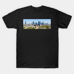 Warsaw city center aerial panorama T-Shirt